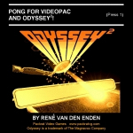 Pong for Videopac and Odyssey2!