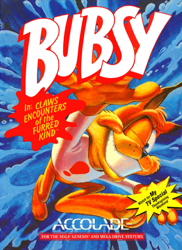 Bubsy in Claws Encounters of the Furred Kind Boxart
