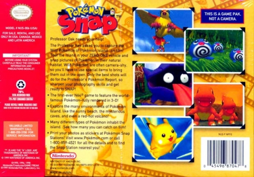 Pokémon Snap Back Boxart