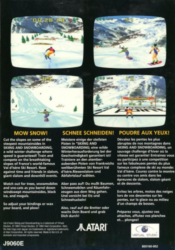 Val d'Isere Skiing & Snowboarding Back Boxart