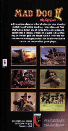 Mad Dog II: The Lost Gold Back Boxart