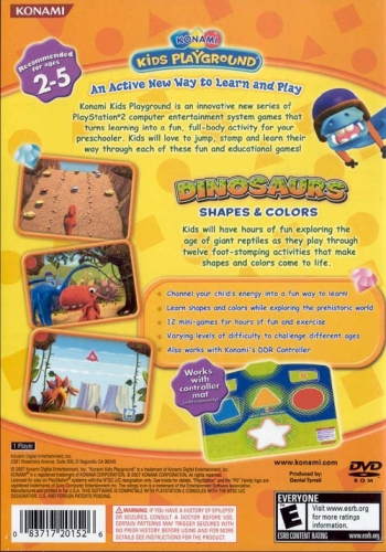 Dinosaurs Shapes & Colors - PS2 Game
