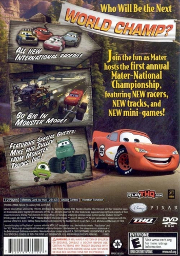 Cars: Mater-National Championship Back Boxart