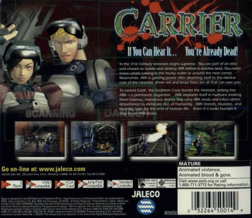 Carrier Back Boxart