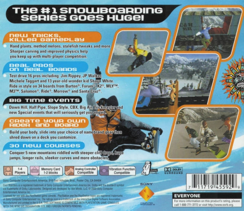 Cool Boarders 4 (Greatest Hits) Back Boxart