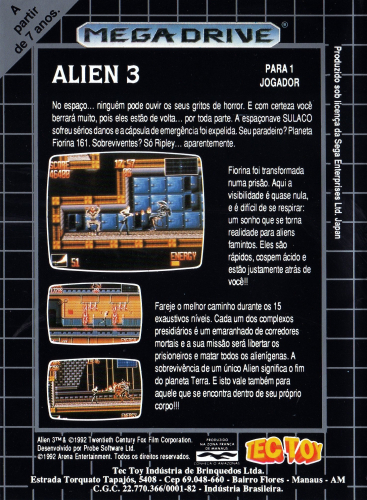 Alien 3 Back Boxart