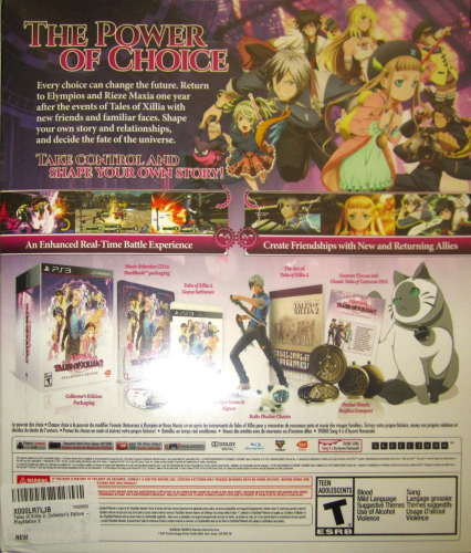 Tales of Xillia 2 (Collector's Edition) Back Boxart