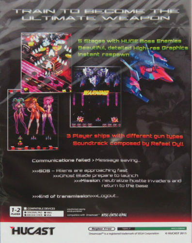 Ghost Blade Back Boxart