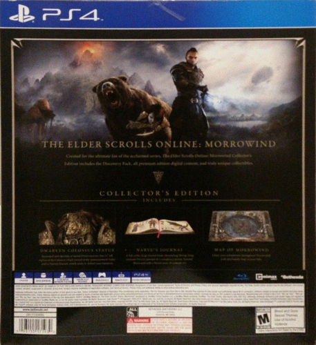 The Elder Scrolls Online: Morrowind (Collector's Edition) Back Boxart