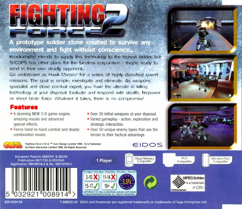 Fighting Force 2 Back Boxart
